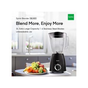 Syinix 2L Large Blender /6 Stainless Steel Blade/ Unbreakable Jar